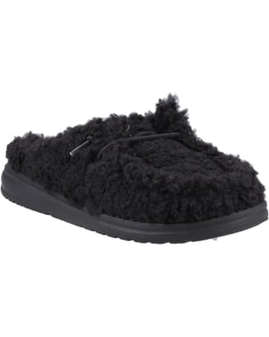 HEYDUDE Wendy Polyester Damen schwarze Mules