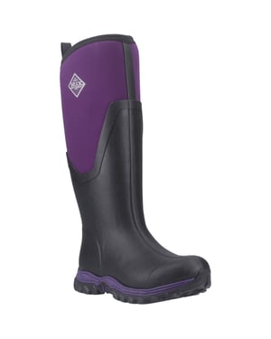 Muck Boots Arctic Sport II Tall Gummistiefel für Damen Schwarz/Acai Winterknöchelhöhe Stiefel