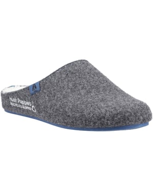 Hush Puppies The Good Slipper 90% Recyceltes RPET-Polyester Herren Hausschuhe in Anthrazit