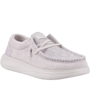 HEYDUDE Wendy COMF Wildleder Damen Lilac Mokassins Schuhe