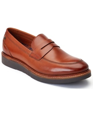 Base London Sid Leder Herren Mokassins in Tan