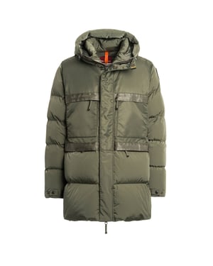 Parajumpers Venture Thyme Green Lange Daunenjacke Mit Kapuze