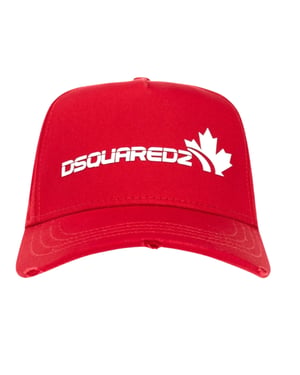 Dsquared2 Weiße Logo-familie Roter Hut
