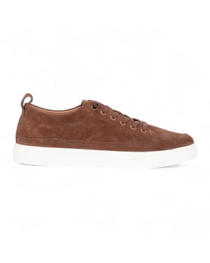 Justin Reess Herren-Sneaker aus braunem Wildleder, Leder – Josh