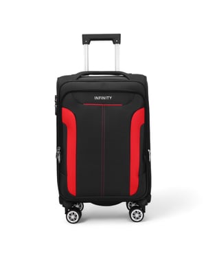 Weicher Kabinenkoffer 36,5 x 23,5 x 58 cm Nylon 900D Passend für Easyjet, Ryanair, Wizzair Integriertes Schloss