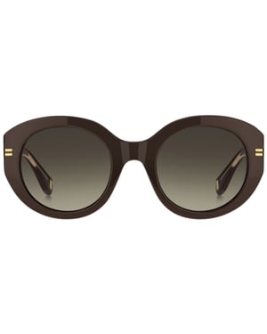 Marc Jacobs – Sonnenbrille mit abgerundetem Rahmen und braunen Verlaufsgläsern
