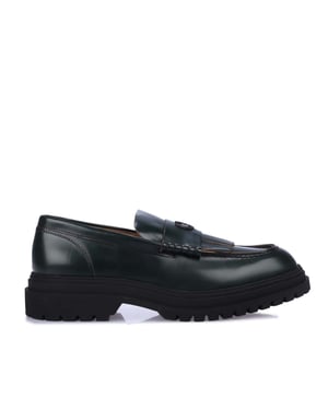 Fred Perry Leder-Slipper für Herren - Grün