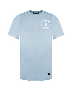 Duffer Locker Herren Blau Meliertes T-Shirt