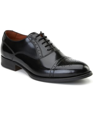 Base London Franklin Herrenschuhe Aus Schwarzem Leder Oxford