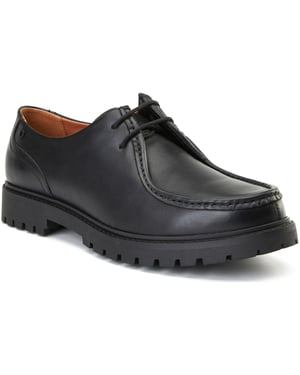 Base London Carbon Leder Herren Schwarz Mokassin Schuhe