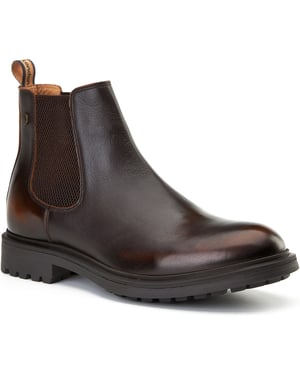 Base London Roebuck Leder Herren braune Stiefel