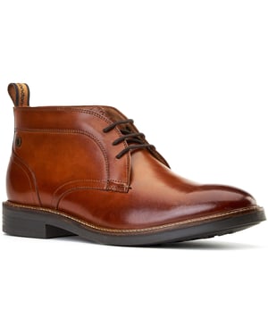 Base London Lincoln Leder Herren Stiefeletten in verbranntem Tan