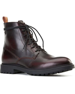Base London Brunel Leder Herren Weinfarbene Ankle Boots
