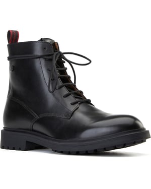 Base London Brunel Leder Herren Schwarze Stiefeletten
