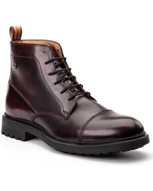 Base London Boulton Leder Herren Bordo Stiefeletten