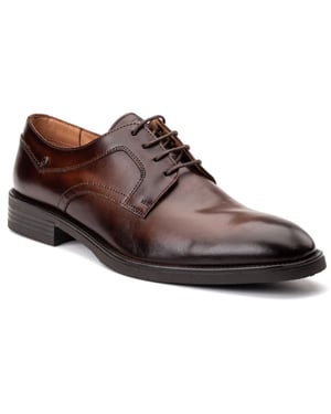 Base London Hülle Leder Herren Braune Schnürschuhe