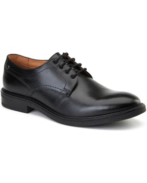 Base London Durham Leder Herren Schnürschuhe Schwarz
