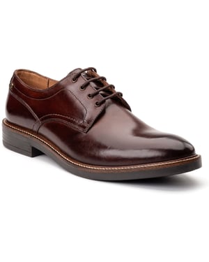 Base London Durham Leder Herren Schnürschuhe in verbranntem Braun