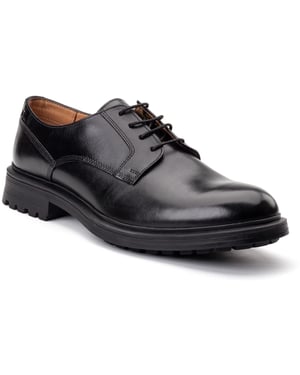 Base London Locke Leder Herren Schwarze Schnürschuhe