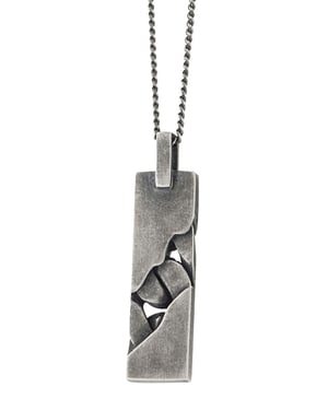 cai Anhänger mit Kette 925/- Sterling Silber rhodiniert oxidiert