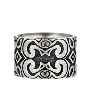 cai Ring 925/- Sterling Silber oxidiert matt Amerika