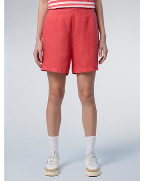 North Sails Kurze Hose Leinen mit weitem Bein