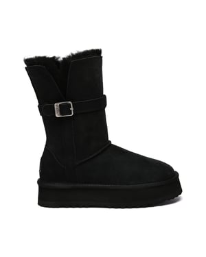 EVER AU Australien Damen Bürste 3-Wege Stil Plattform Stiefel