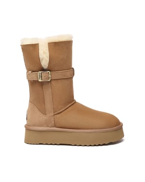 EVER AU Australien Damen Pinsel 3-Wege Stil Plattform Stiefeletten