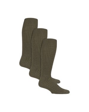 3er-Pack Lange Stiefelsocken für Männer für den Outdoor-Wellington | Knielange Militärsocken