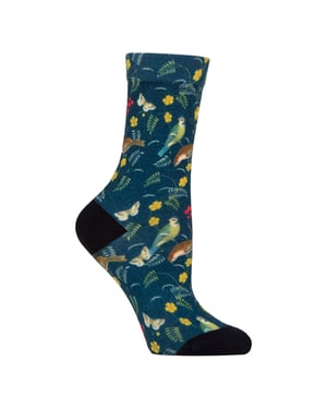 Damen Spaßsocken | Lustige Bunte Blumenmuster Socken 4-7 UK