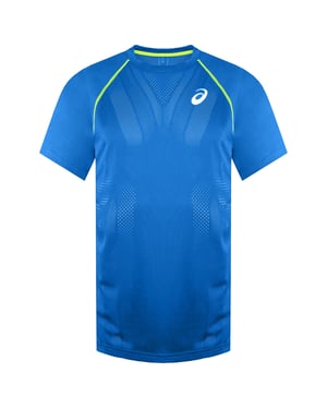 Asics Match Actibreeze Herren Blau Tennisoberteil