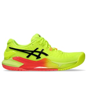 Asics Gel-Resolution 9 Paris Damen Gelbe Tennisschuhe