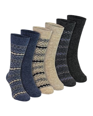 6 Paar Herren Dicke Alpaka Robuste Stiefelsocken
