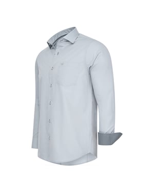 Cappuccino Italia Stretch Overhemd Milano  Grau