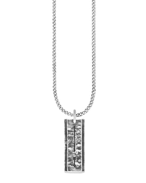 cai Anhänger mit Kette 925/- Sterling Silber oxidiert Pfeil