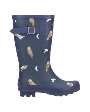 Cotswold - Kinder Gummistiefel "Woodland", Eule (Blau)