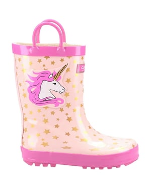 Cotswold - Kinder Gummistiefel "Puddle", Einhorn (Pink)