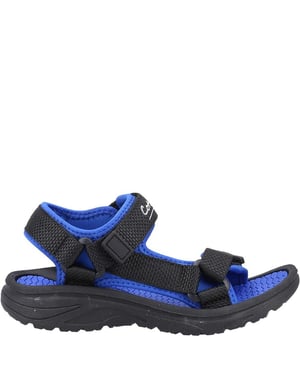 Cotswold - Kinder Sandalen "Bodiam", recyceltes Material (Schwarz/Marineblau)