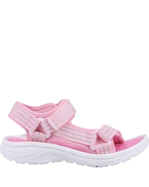 Cotswold - Kinder Sandalen "Bodiam", recyceltes Material (Pink/Weiß)