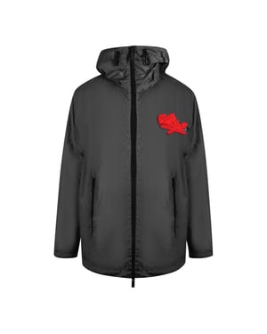 Dsquared2 Große Schwarze Jacke Mit Dsq2-logo