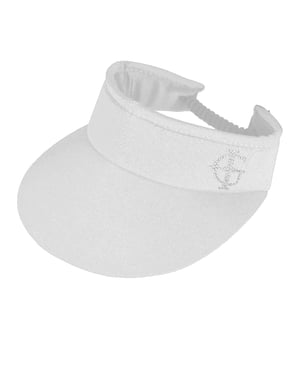 Island Green - Sonnenblende Logo für Damen - Emblem (Weiß)