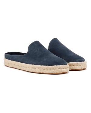 TOMS Santiago Herren Clogs Aus Veloursleder In Blau
