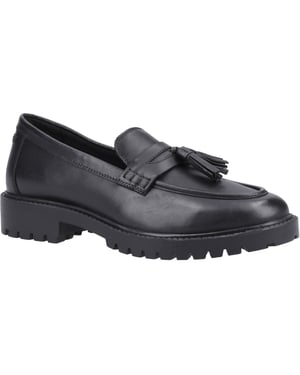 Hush Puppies Abigail Junior Leder Mädchen Schwarz Slipper