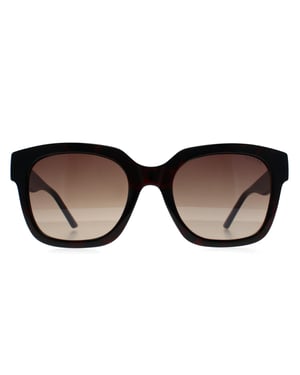 Guess GF6128 52F dunkle havannabraune Sonnenbrille mit Farbverlauf