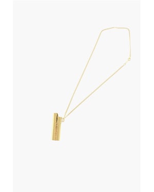 Halskette aus Metall mit goldenem Effekt und Feuerzeuggehäuse-Anhänger in Gold
