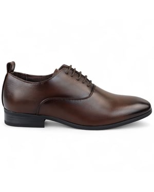 Braune klassische Oxford-Derby-Schuhe zum Schnüren für Herren