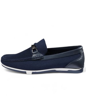 Leichte, atmungsaktive Slipper aus Mesh für Herren in Marineblau