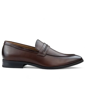 Herren Slip-On Loafers Braun Ledergefüttert Elegante Schuhe