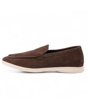 Robuste Slip-On-Loafer für Herren in Braun mit gepolsterter Innensohle