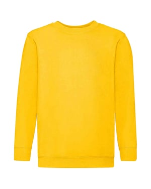 Fruit of the Loom Kinder Klassik Drop Schulter Sweatshirt (Sonnenblume)